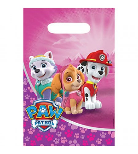 SACOS PRESENTE PATRULHA PATA ROSA 